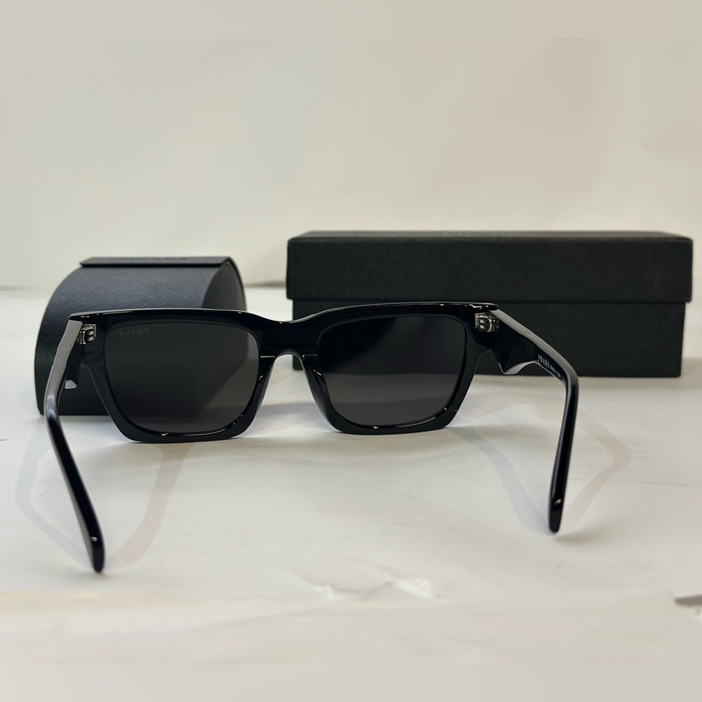 Prada Symbole Sunglasses All Black Shades - Picture 6 of 6